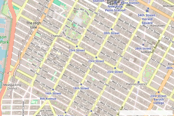 Map of a quick commerce dark store delivery zone in Chelsea, Manhattan, showing Rider-204 entering the zone for order #8421